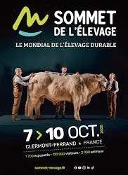 FERIA DE SOMMET DE L'ELEVAGE. Exposición europea para profesionales de la ganadería. Del 7 al 10 de octubre de 2025