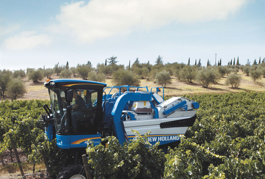 Agricultura de precisión. Soluciones para vendimiadoras New Holland ENOCONTROL