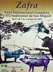 FERIA DE ZAFRA. Feria internacional ganadera y 572 tradicional de San Miguel. Del 2 al 7 de octubre de 2025.