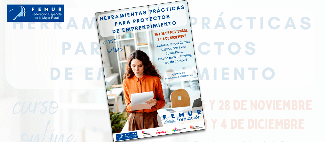 FEMUR fomenta el emprendimiento con un curso online de herramientas para poner en marcha una empresa